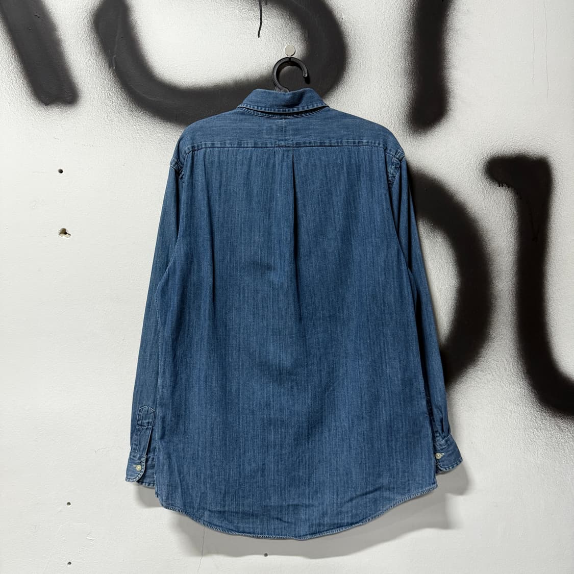 폴로 랄프로렌 슬림핏 브라운 포니 진청 데님 셔츠 상품이미지2