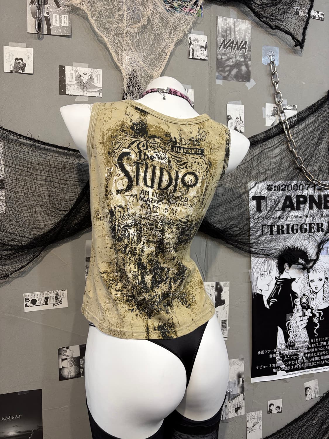 Gothic Grunge cubic detail sleeveless 상품이미지9