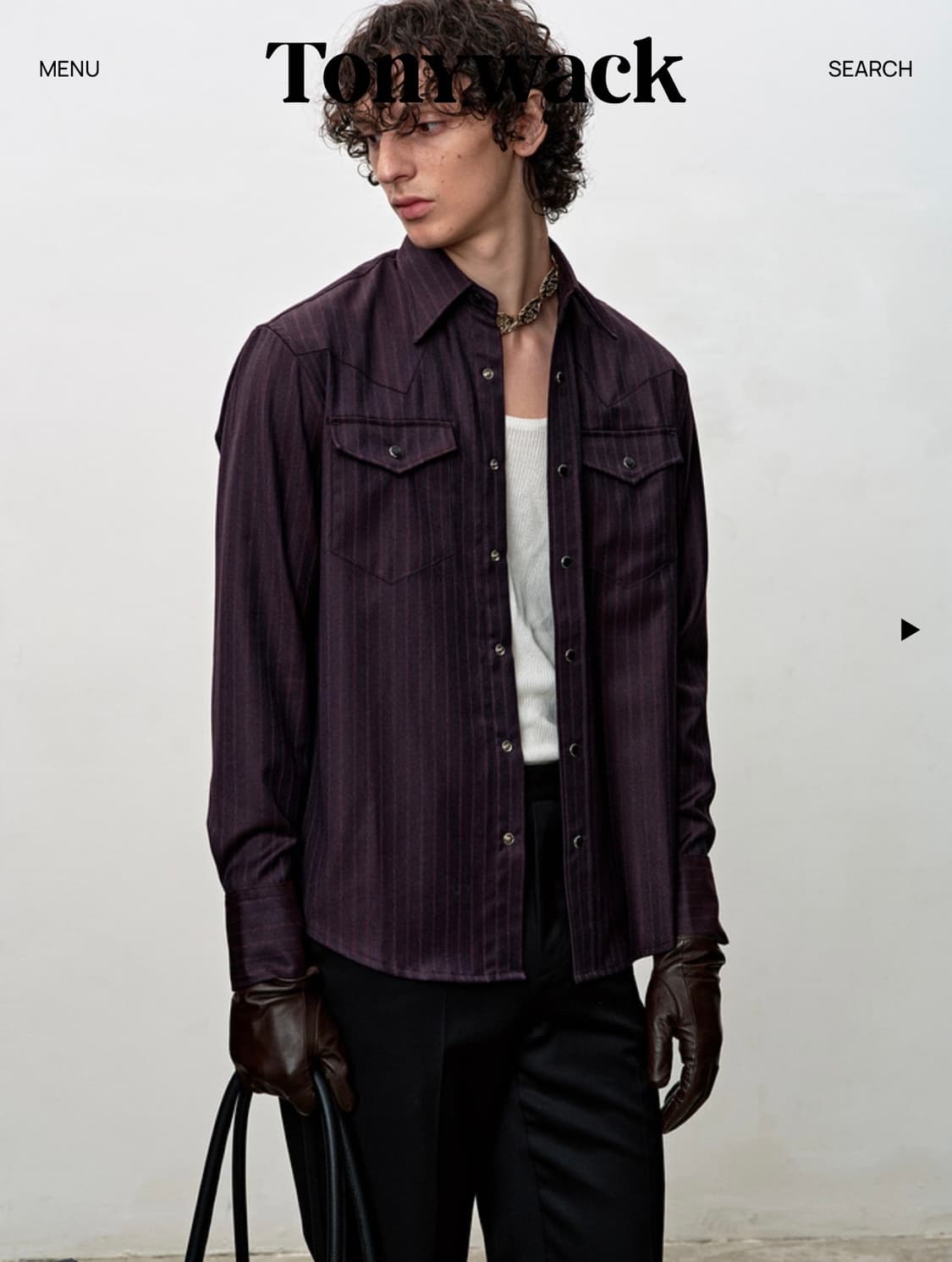 토니웩 울 웨스턴 셔츠 L 상품이미지1