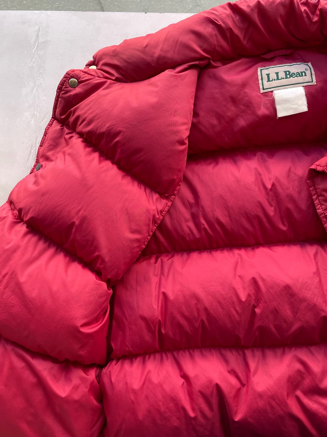 80‘s goose down vest 엘엘빈 구스 다운 푸퍼 베스트 M 상품이미지4