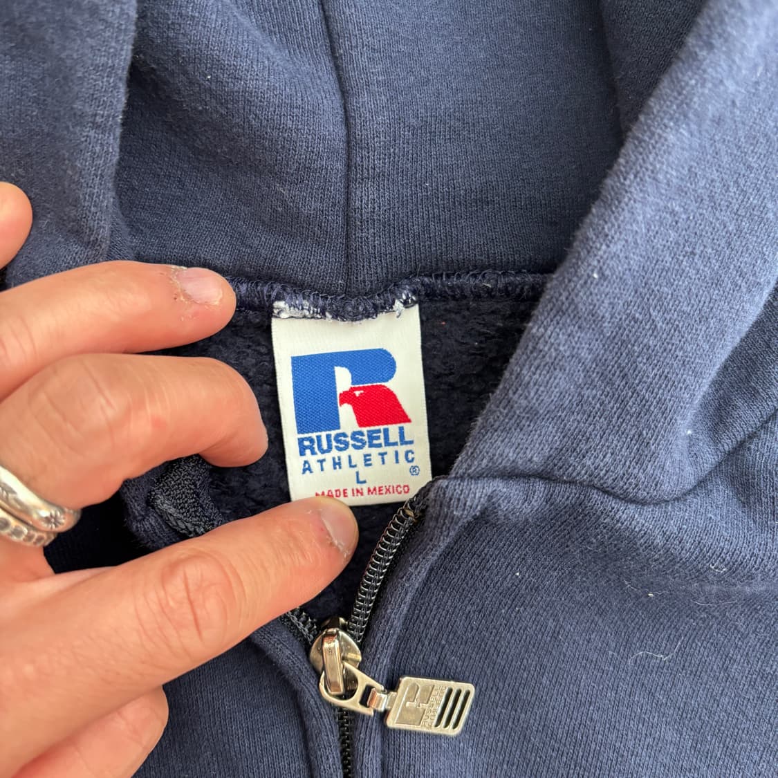 러셀 후드집업 멕시코 네이비 상품이미지3