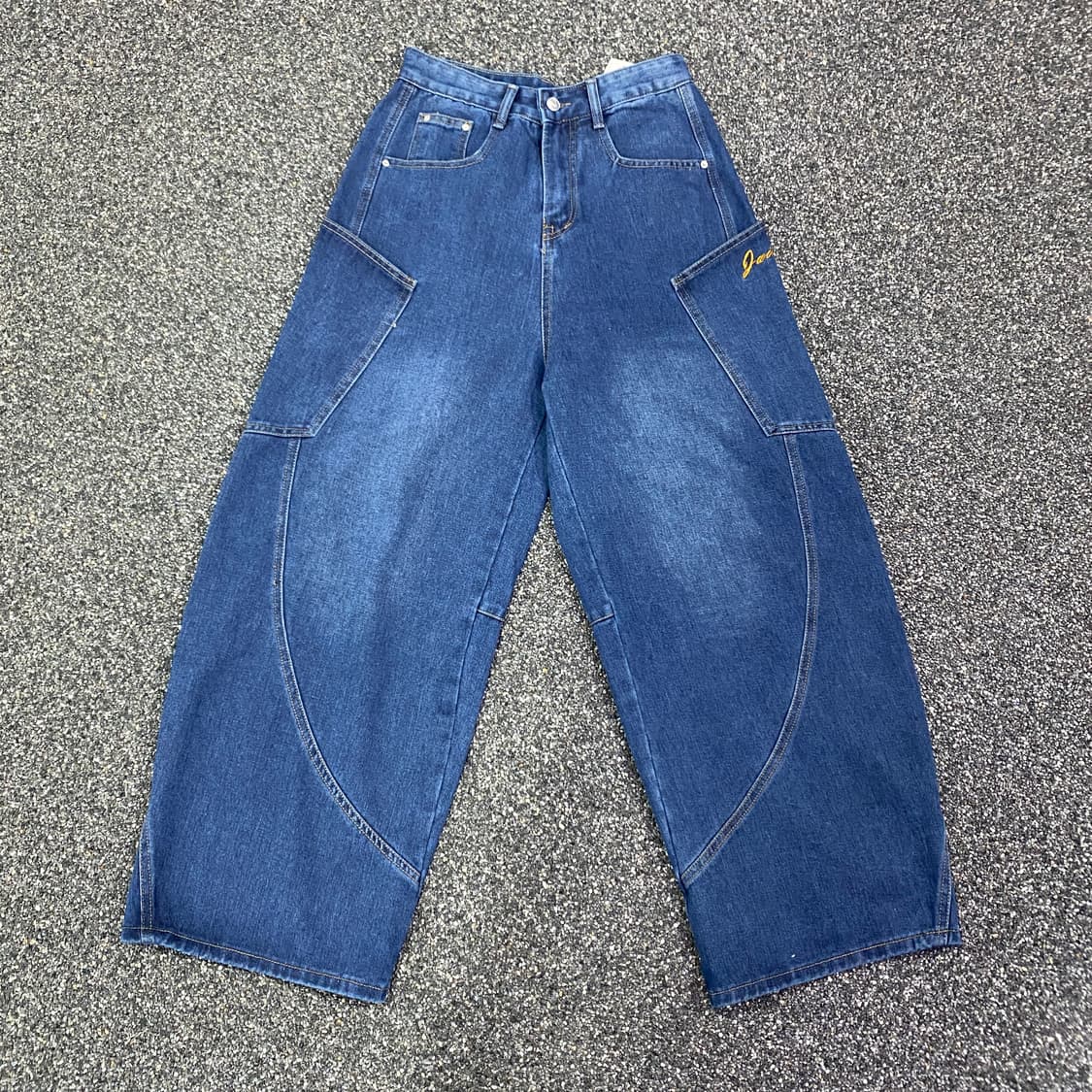 빈티지 트위스트 워크웨어 벌룬 데님 팬츠 B3613 상품이미지3