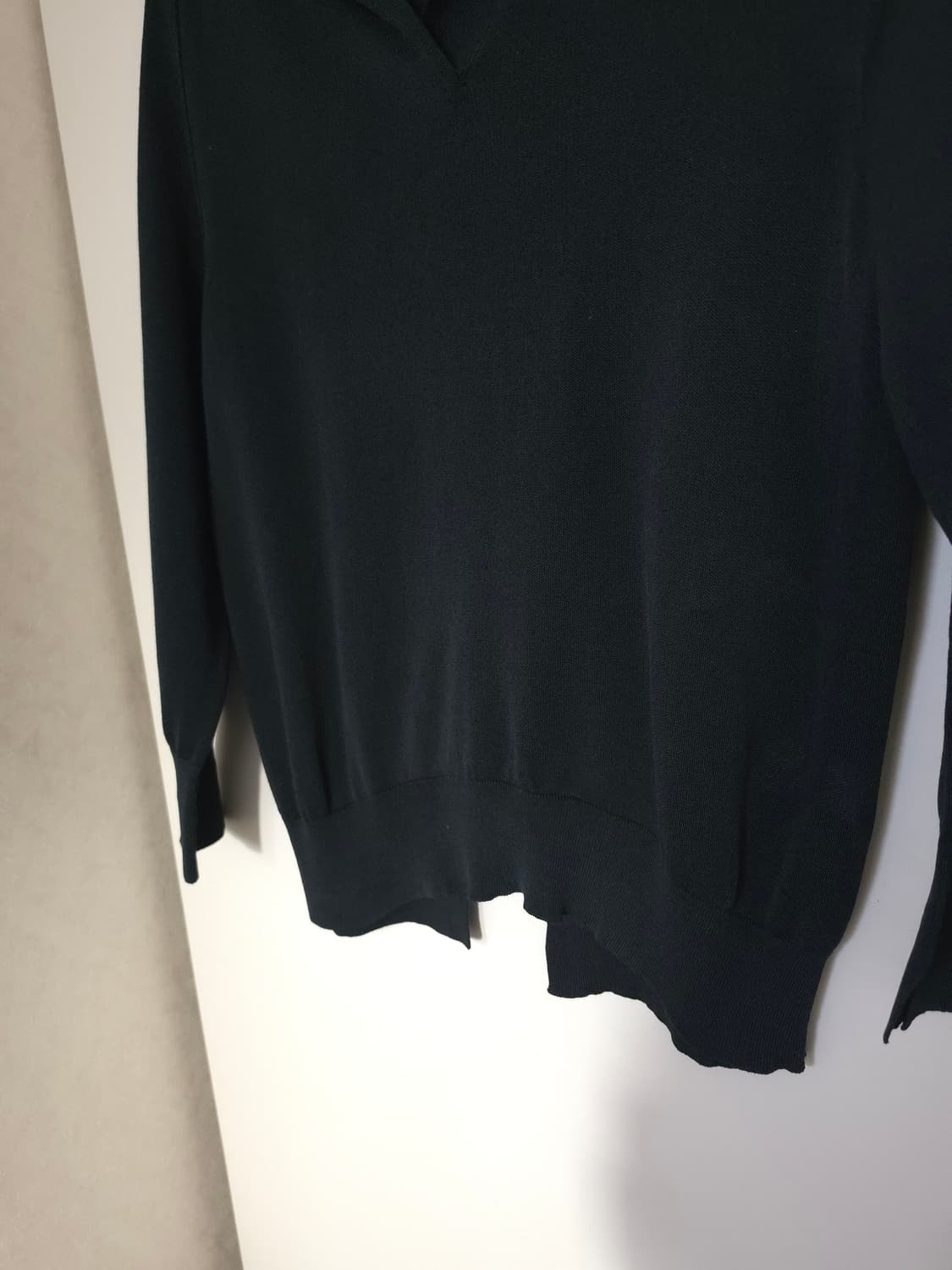 TIME 타임 블랙 카라넥 니트 상품이미지3