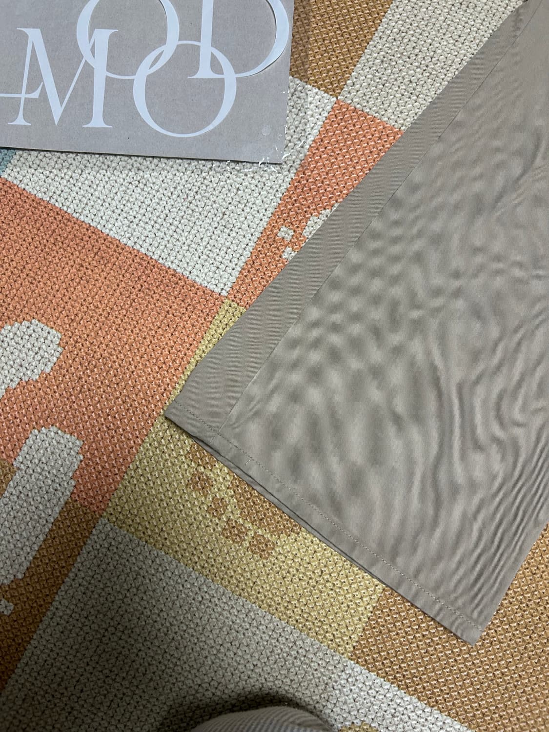 (44) 엘무드 스터디 와이드 플레어 치노 팬츠 베이지 상품이미지2