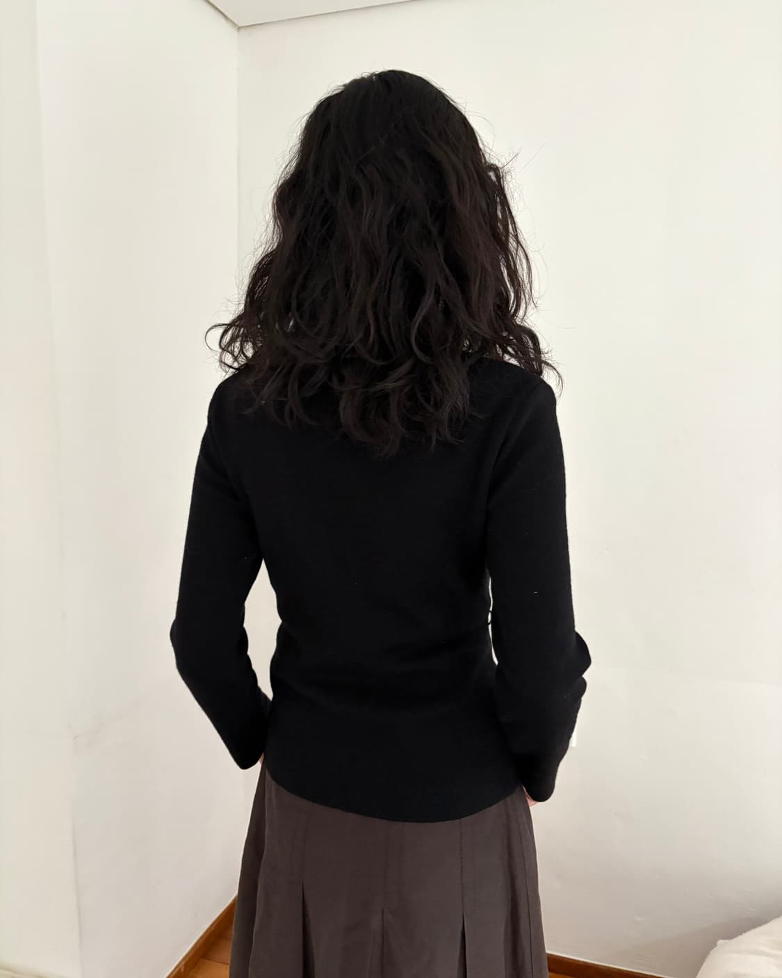 유니크 디자인 니트 탑 상품이미지5