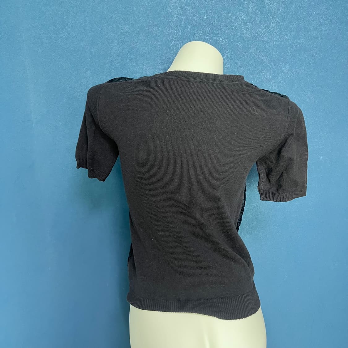 빈티지 꽃무늬 반팔니트 상품이미지3