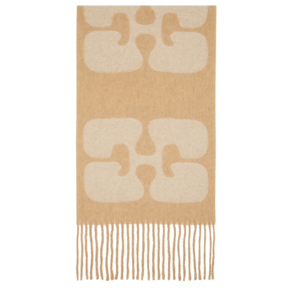 가니 Ganni 머플러 네로우 로고 울 스카프 ​ 상품이미지5