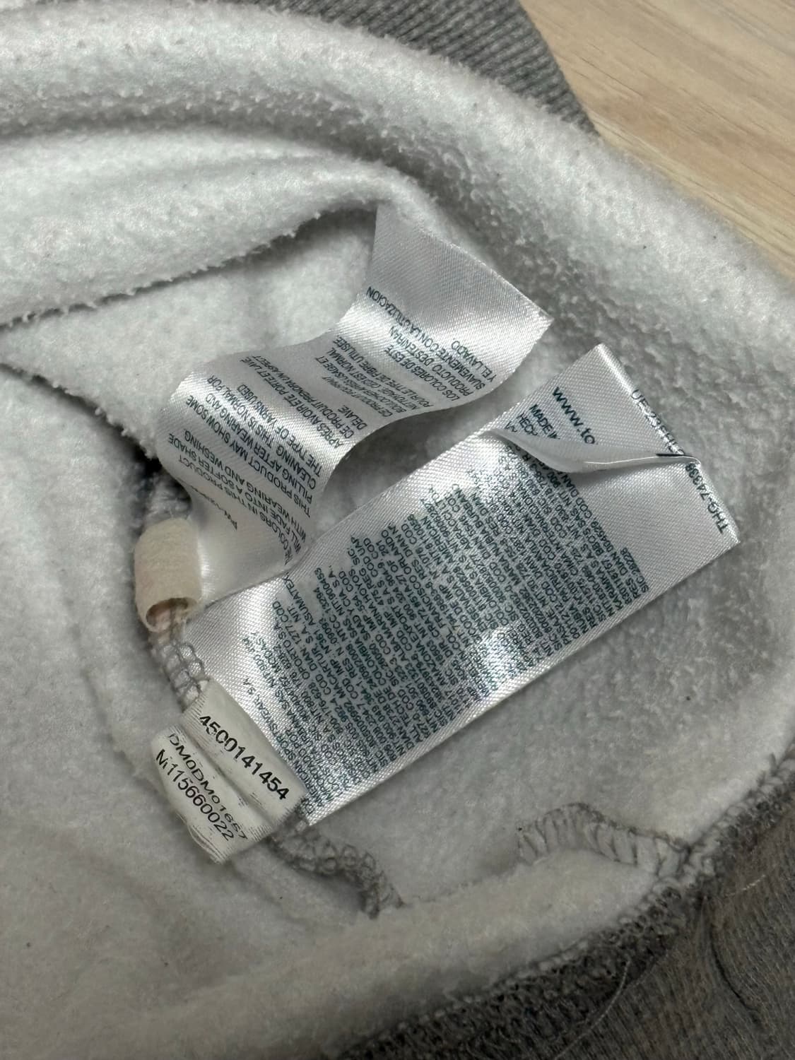 타미힐피거 진스 플래그 로고 맨투맨 그레이 M 상품이미지5