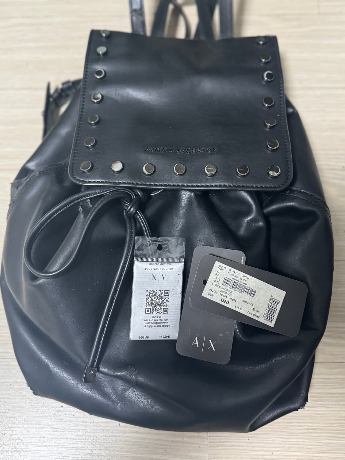 아르마니 레더 백팩 판매 상품이미지1
