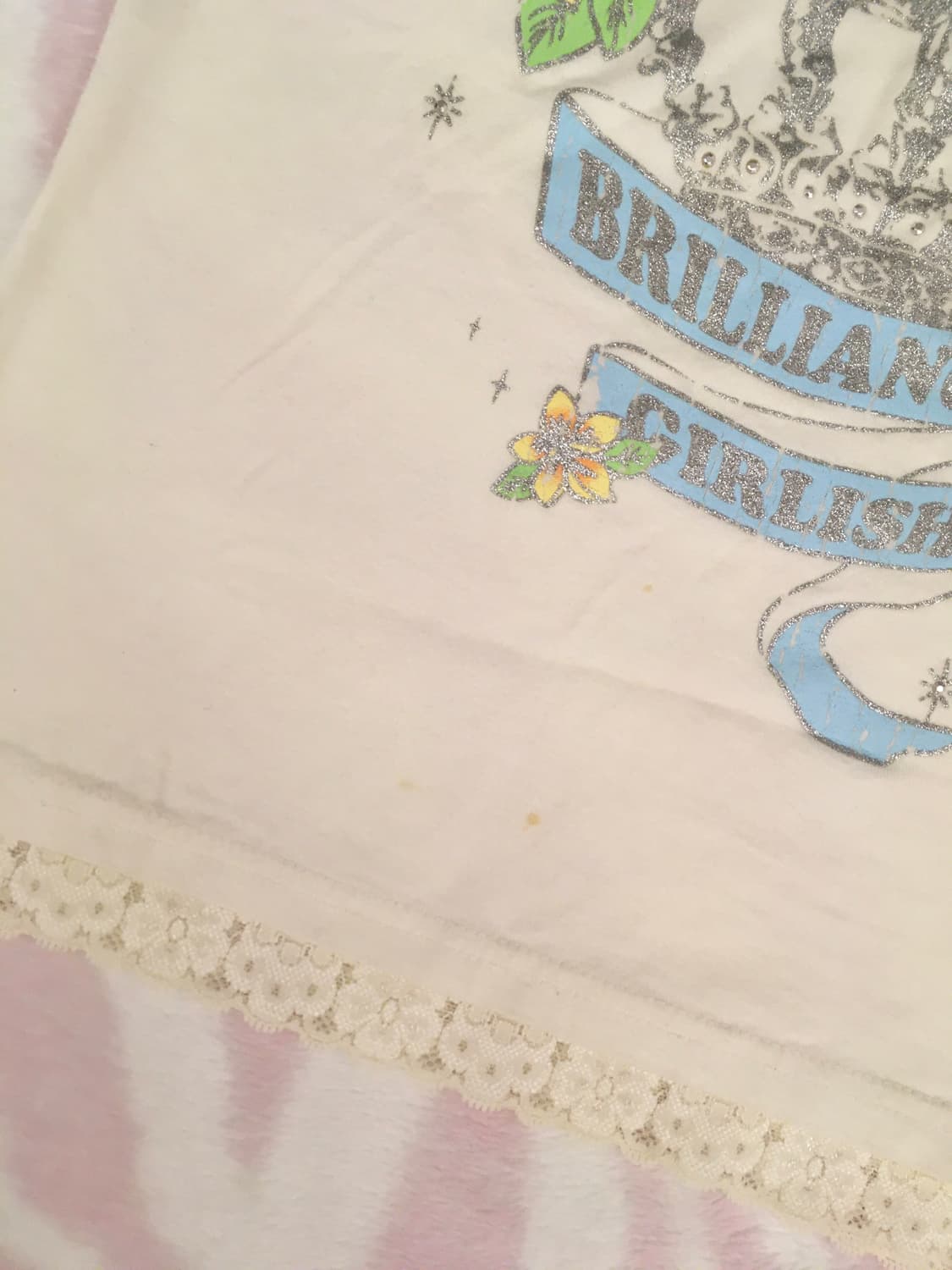 헤이세이 트로피컬 크라운 반팔 탑 조지후쿠 갸루 상품이미지4