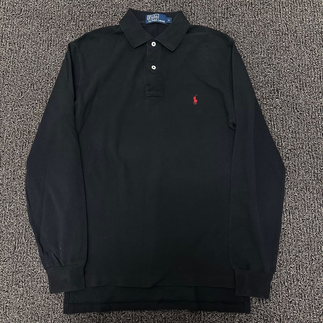 POLO 폴로 랄프로렌 카라티 긴팔티셔츠 블랙 S 상품이미지1