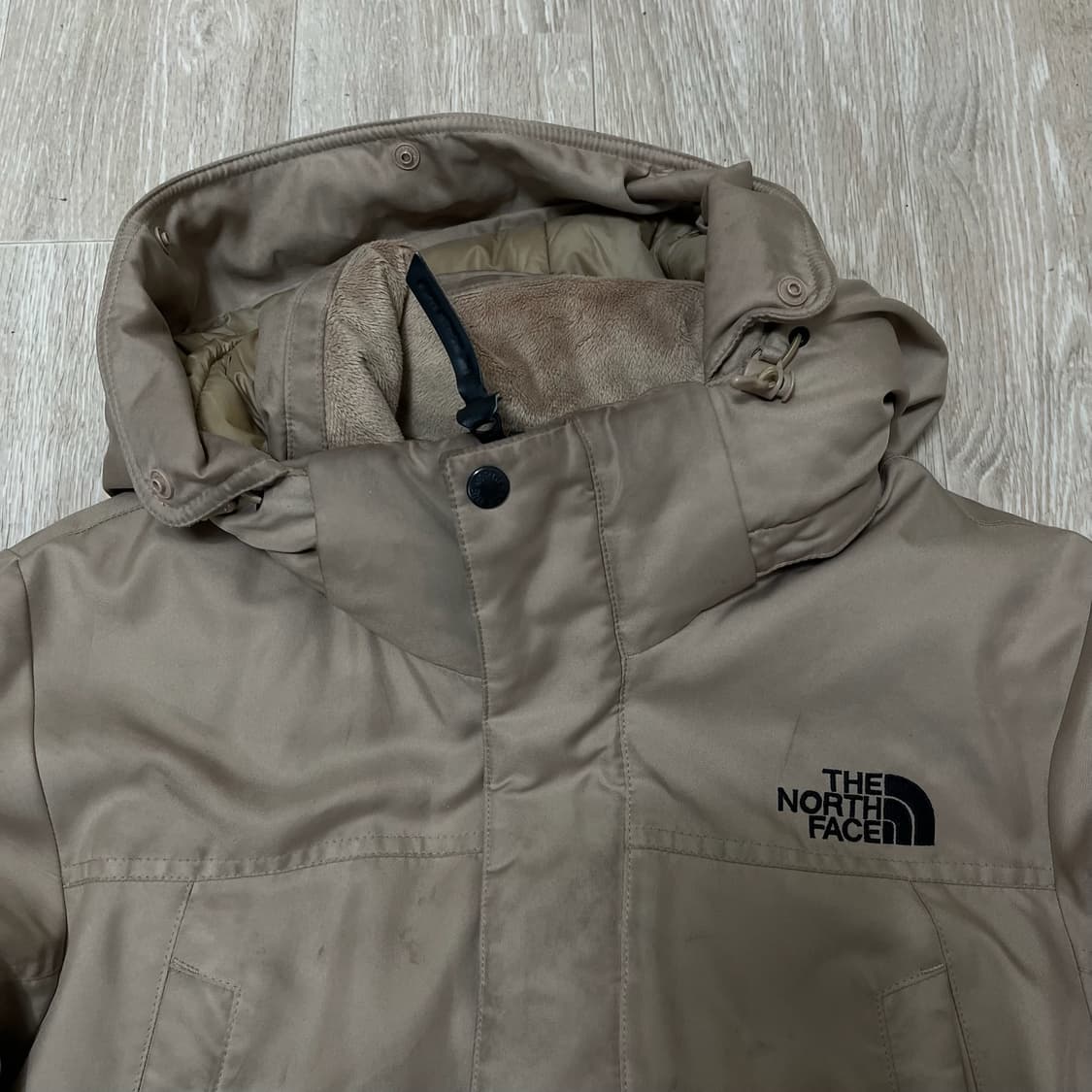 노스페이스 맥머도 시리즈 덕다운 후드 패딩 점퍼 [베이지] S/90 상품이미지2