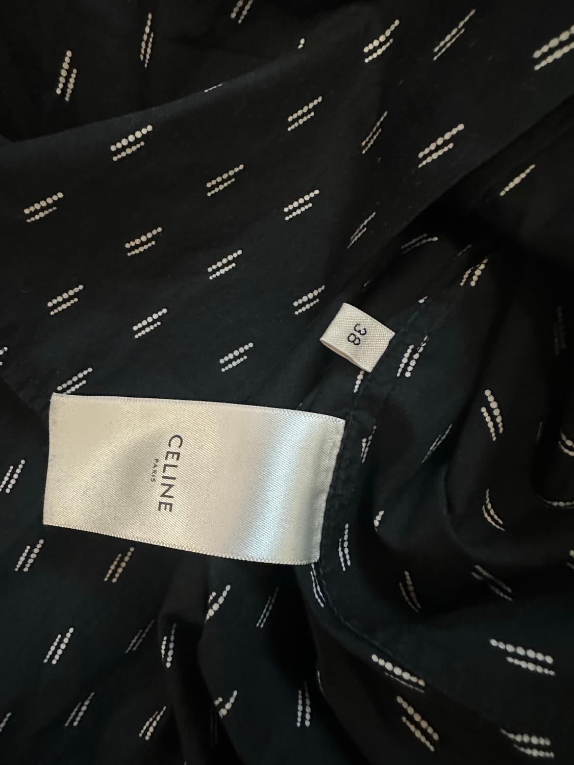 셀린느 SS19 에디기 도트 셔츠 상품이미지3