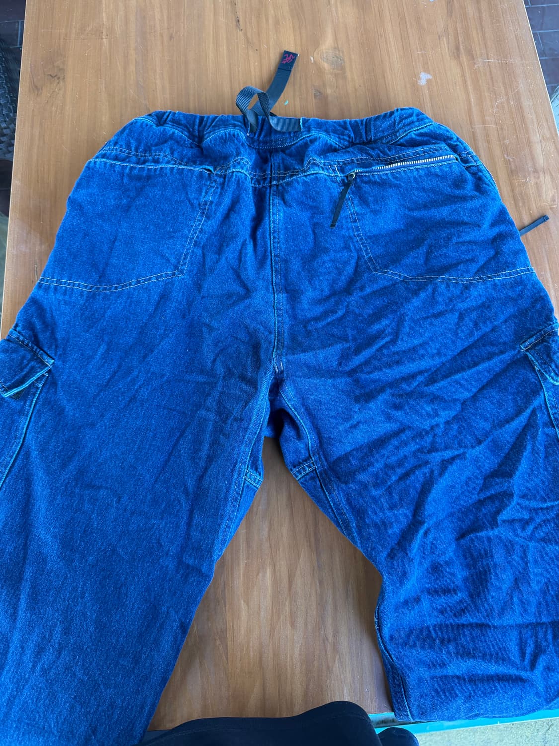 그라미치 데님 루즈 카고팬츠 dark indigo XL(34-36) 상품이미지3
