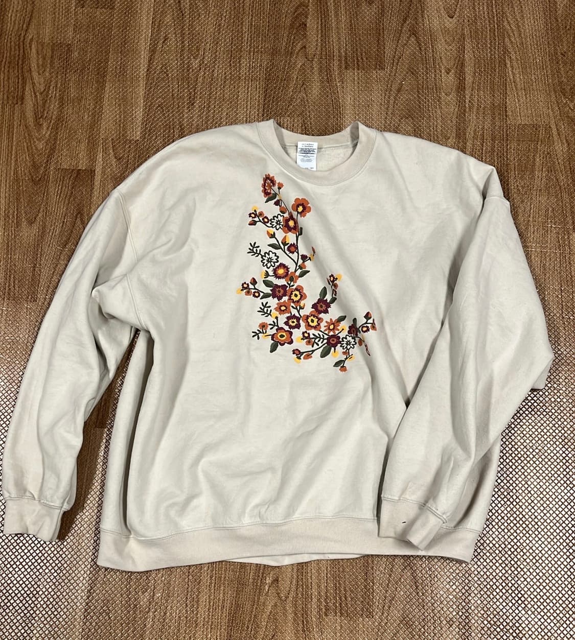 오리엔탈 느낌 3XL 베이지 맨투맨 상품이미지1