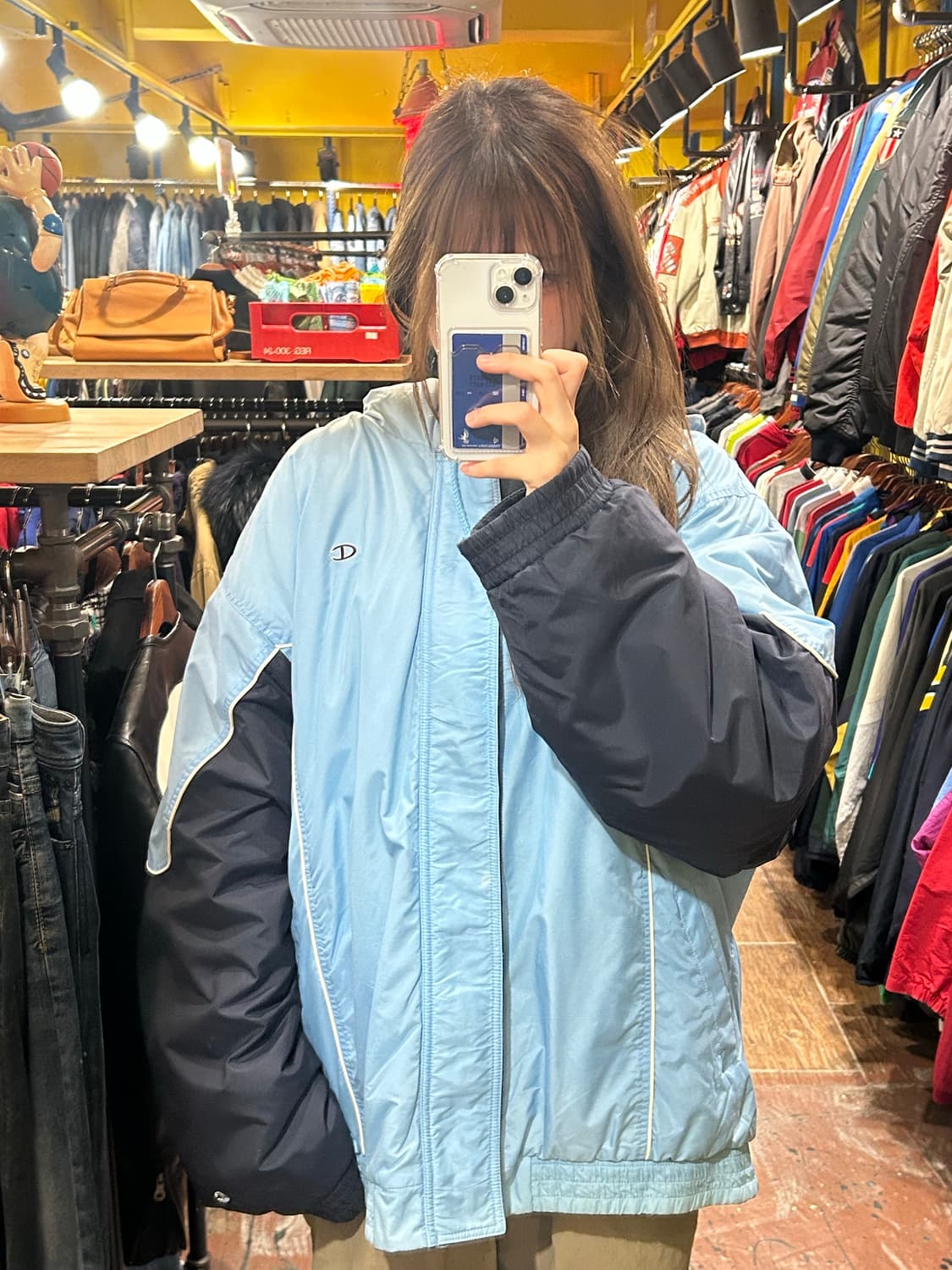 [HI] 챔피온 리버시블 점퍼 블루 상품이미지1