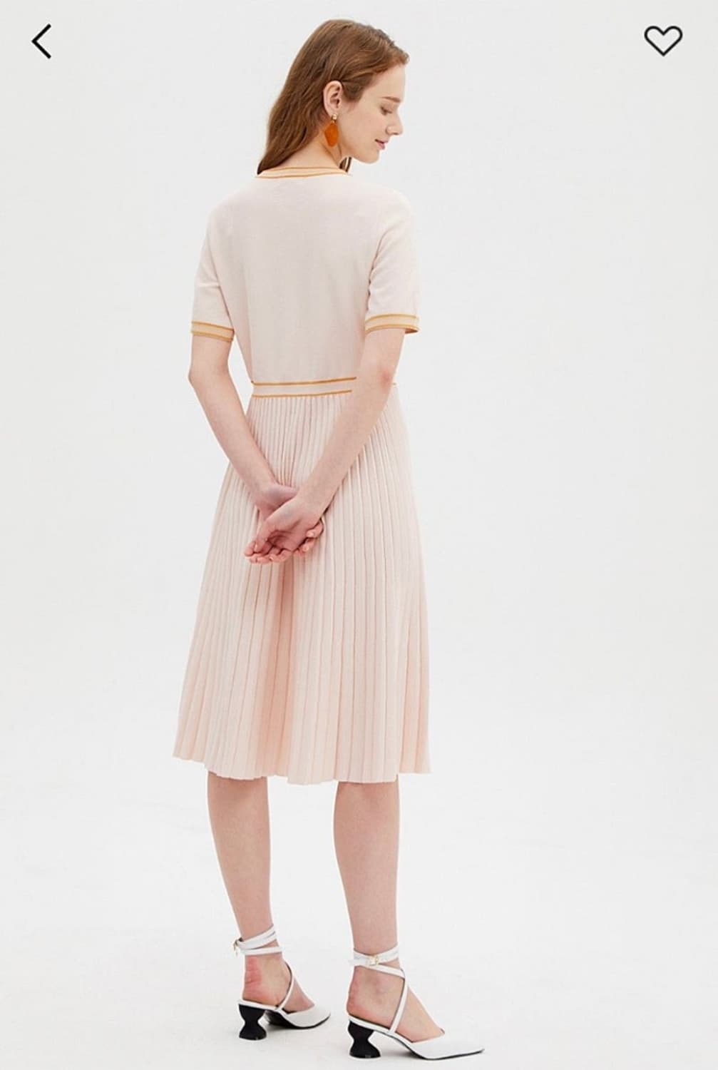 SJSJ 플리츠 블록 니트원피스 44사이즈 상품이미지2