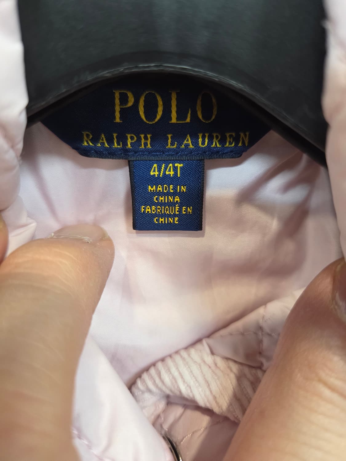 폴로랄프로렌 키즈 퀄팅 자켓 4 딸기우유 핑크  상품이미지3