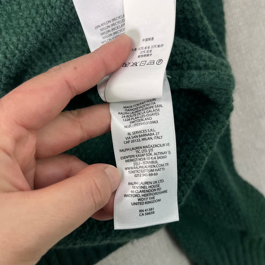 95 폴로랄프로렌 신형라벨 울 니트 상품이미지7