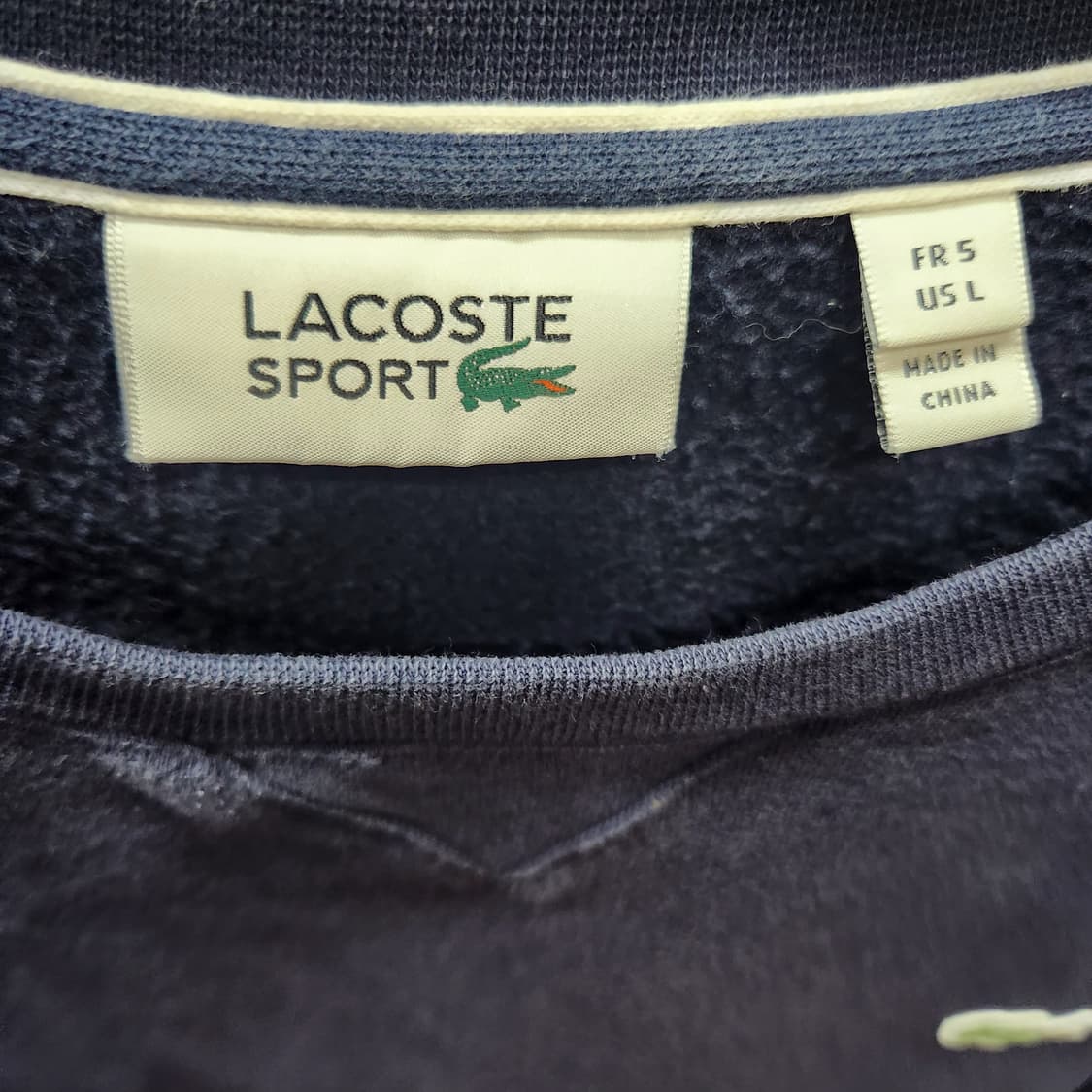 라코스테 로고자수 맨투맨 L(L) 상품이미지4