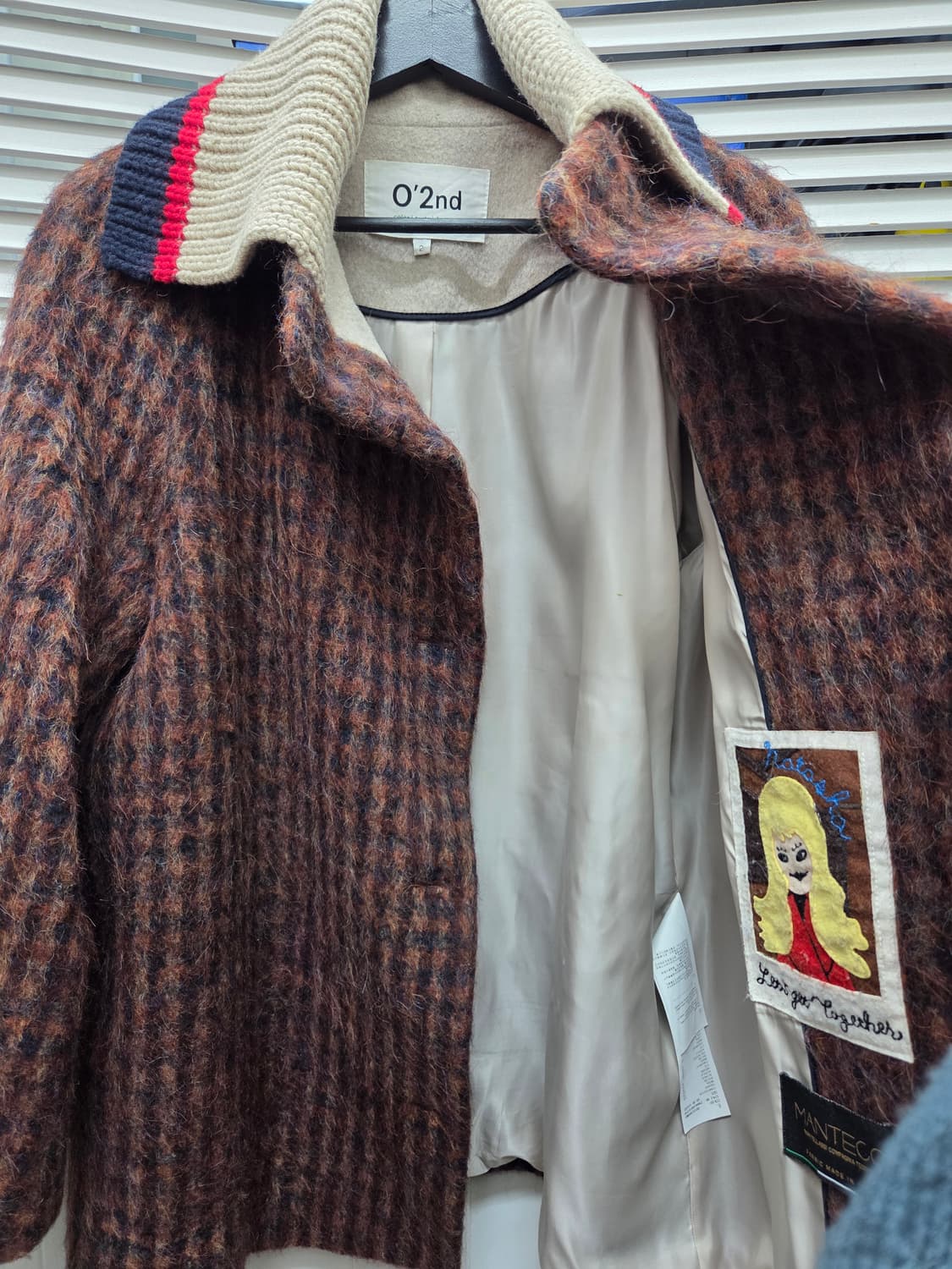 오즈세컨 이태리 울알파카 숄카라 코트 상품이미지5