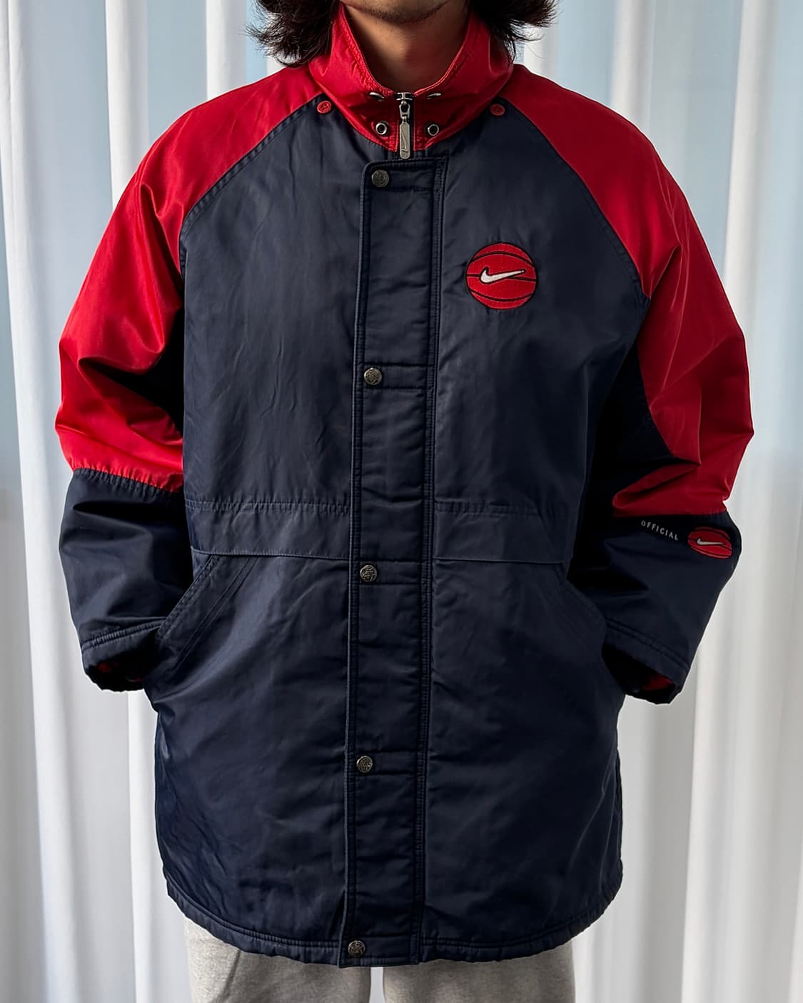 [M]나이키 90s 베이스볼 빅스우시 플리스 돕바 벤치 코트 상품이미지6