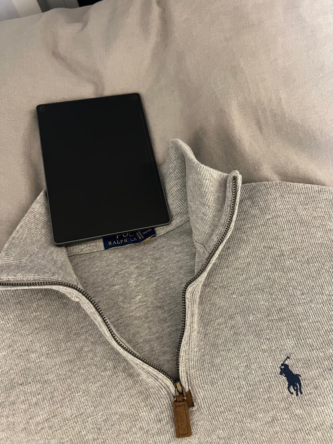 폴로 랄프로렌 하프 집업 니트 그레이 S 상품이미지3