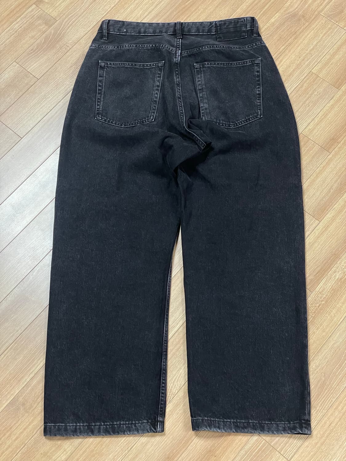 자라 데님 배기진 블랙 32 상품이미지4