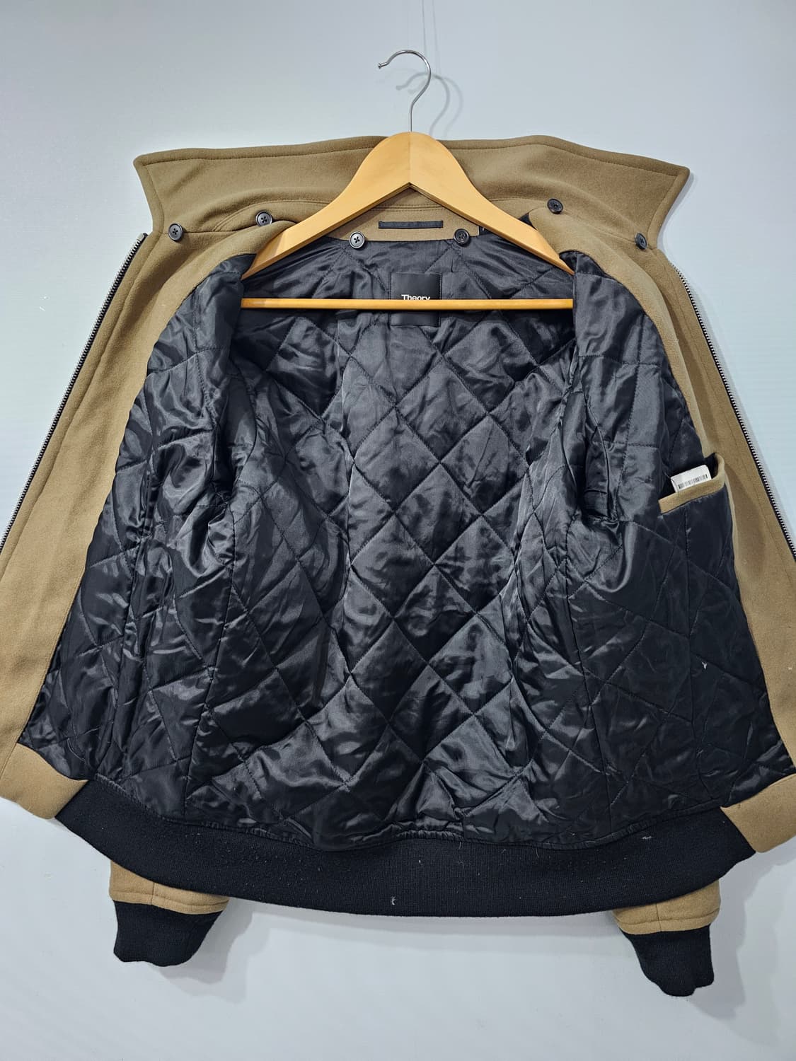 띠어리 THEORY 캐시미어 혼방 봄버 패딩 자켓 95 상품이미지3