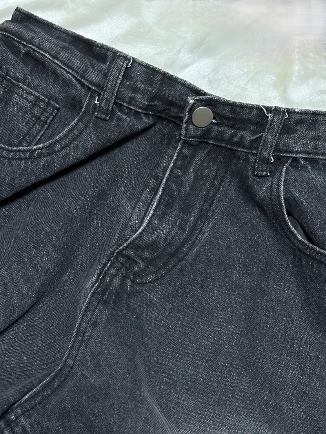 흑청 워싱 데님 찢청 상품이미지4