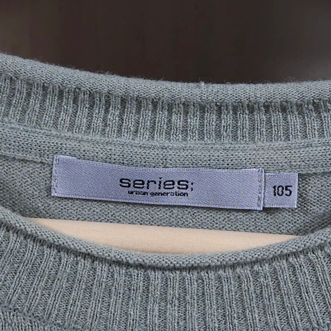 105)series 시리즈 울 니트 민트그레이 상품이미지3