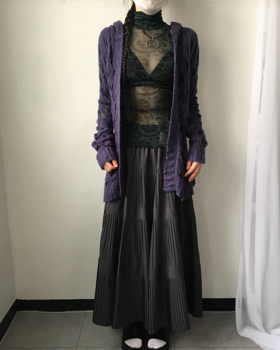 Diesel punching knit open cardigan 상품이미지5