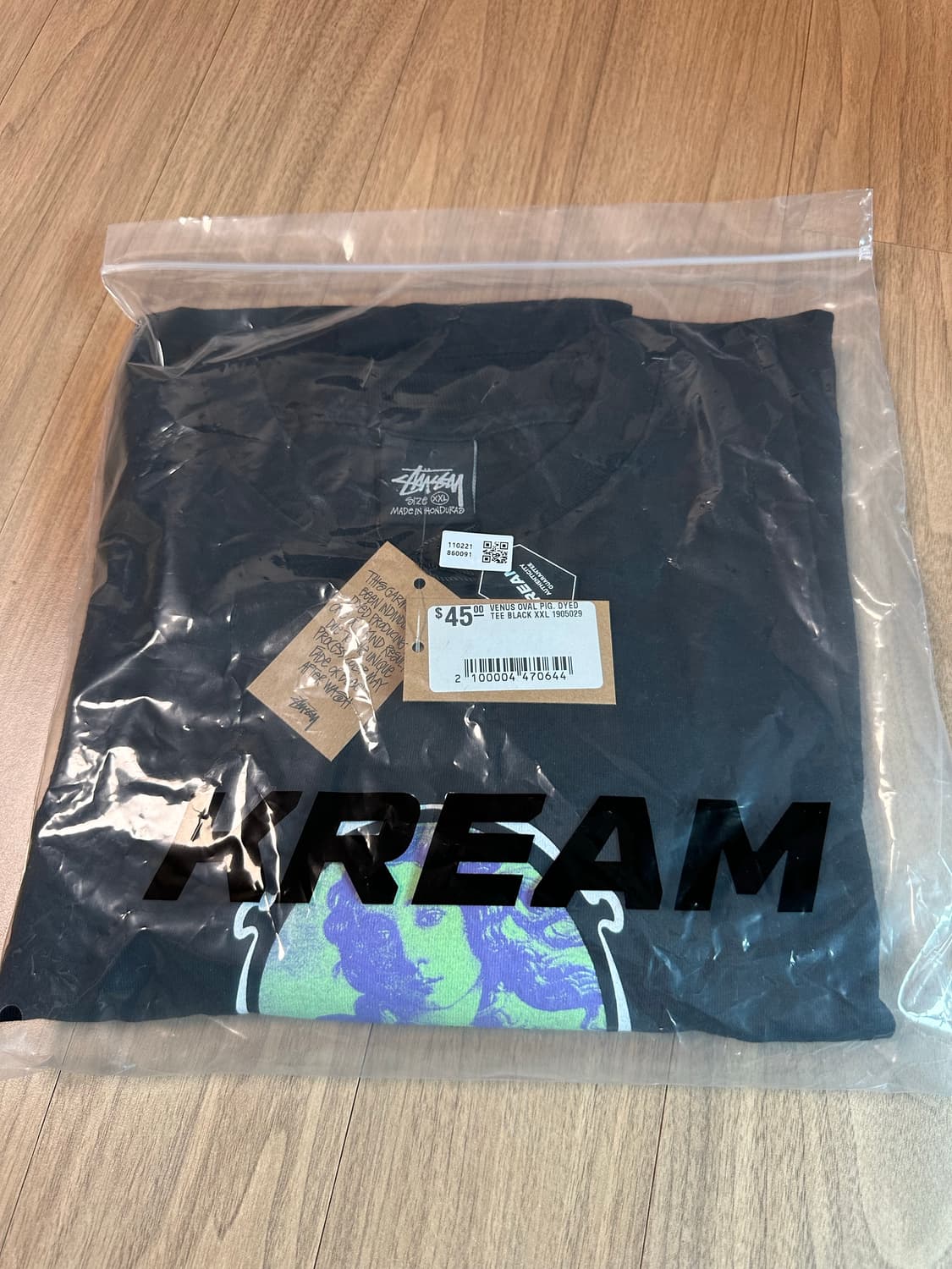 스투시 비너스 오발 피그먼트 반팔 티셔츠 블랙 XXL 2XL 상품이미지3