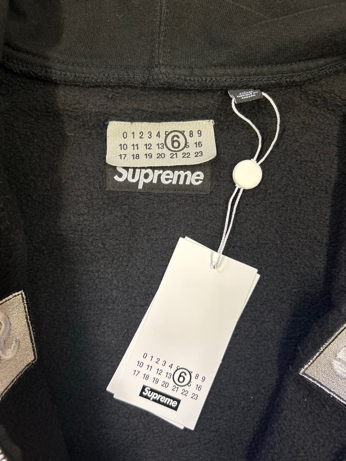 슈프림x마르지엘라 박스로고 후드집업 상품이미지5