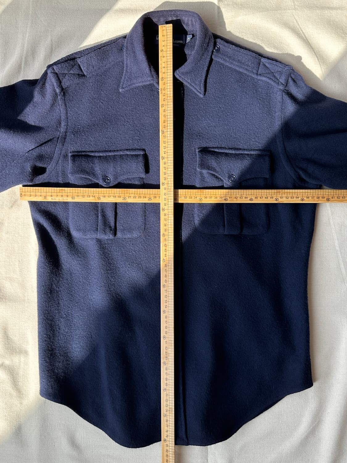 폴로 헤비 램스울 밀리터리 셔츠 M 상품이미지10