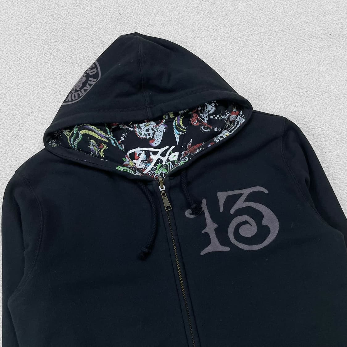 에드하디 Ed Hardy 리버시블 패턴 후드집업 상품이미지5