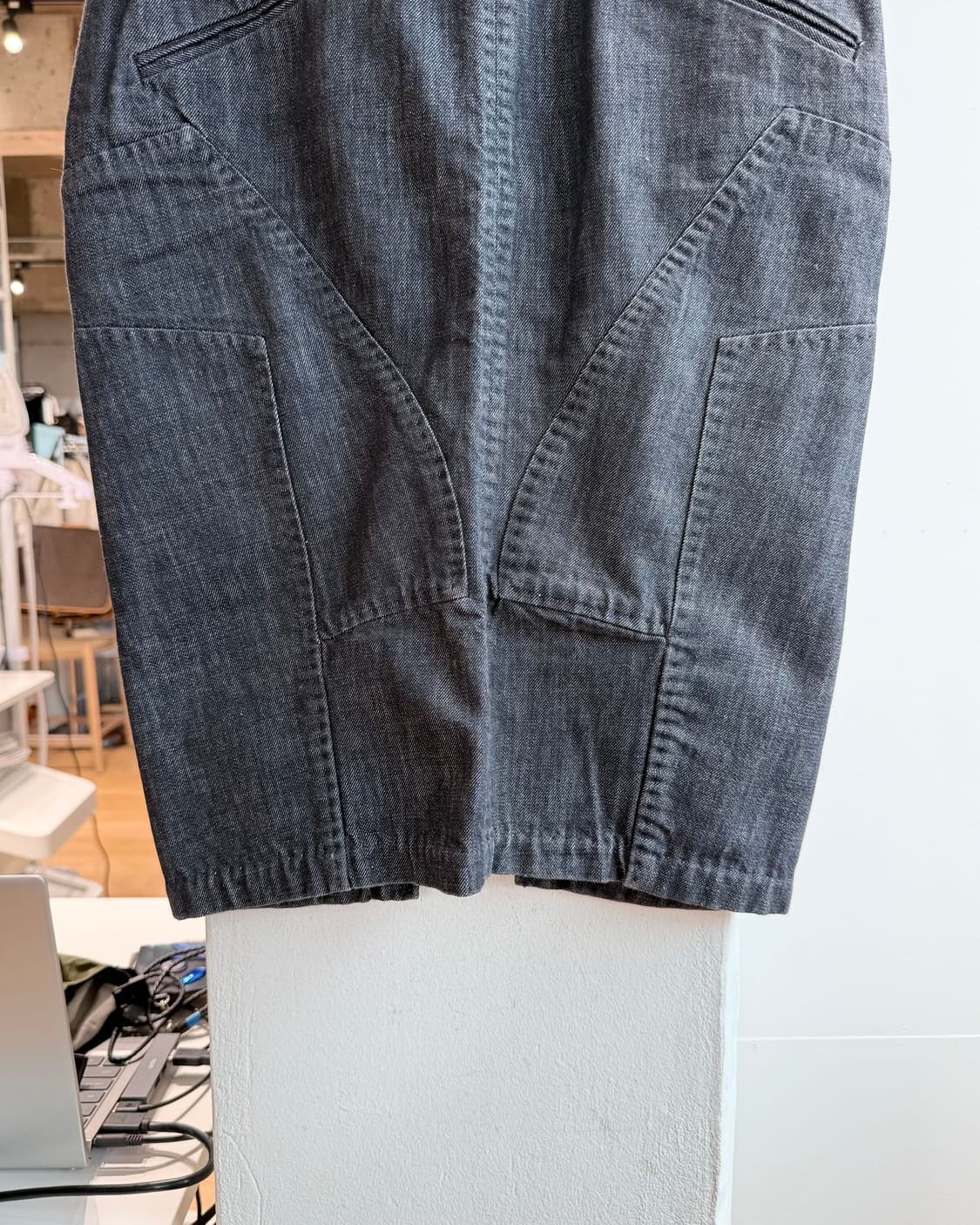 구찌 데님 패치워크 미디스커트 상품이미지4