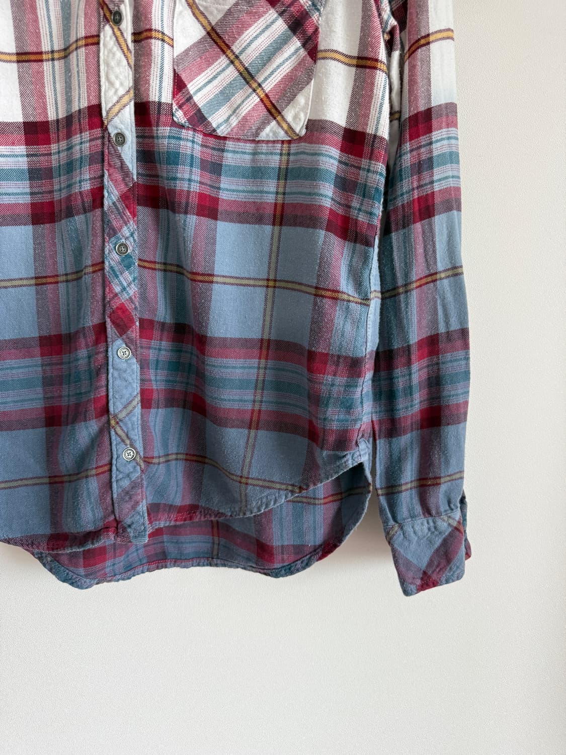 아베크롬비(Abercrombie & Fitch) 그라데이션 체크 셔츠 상품이미지3