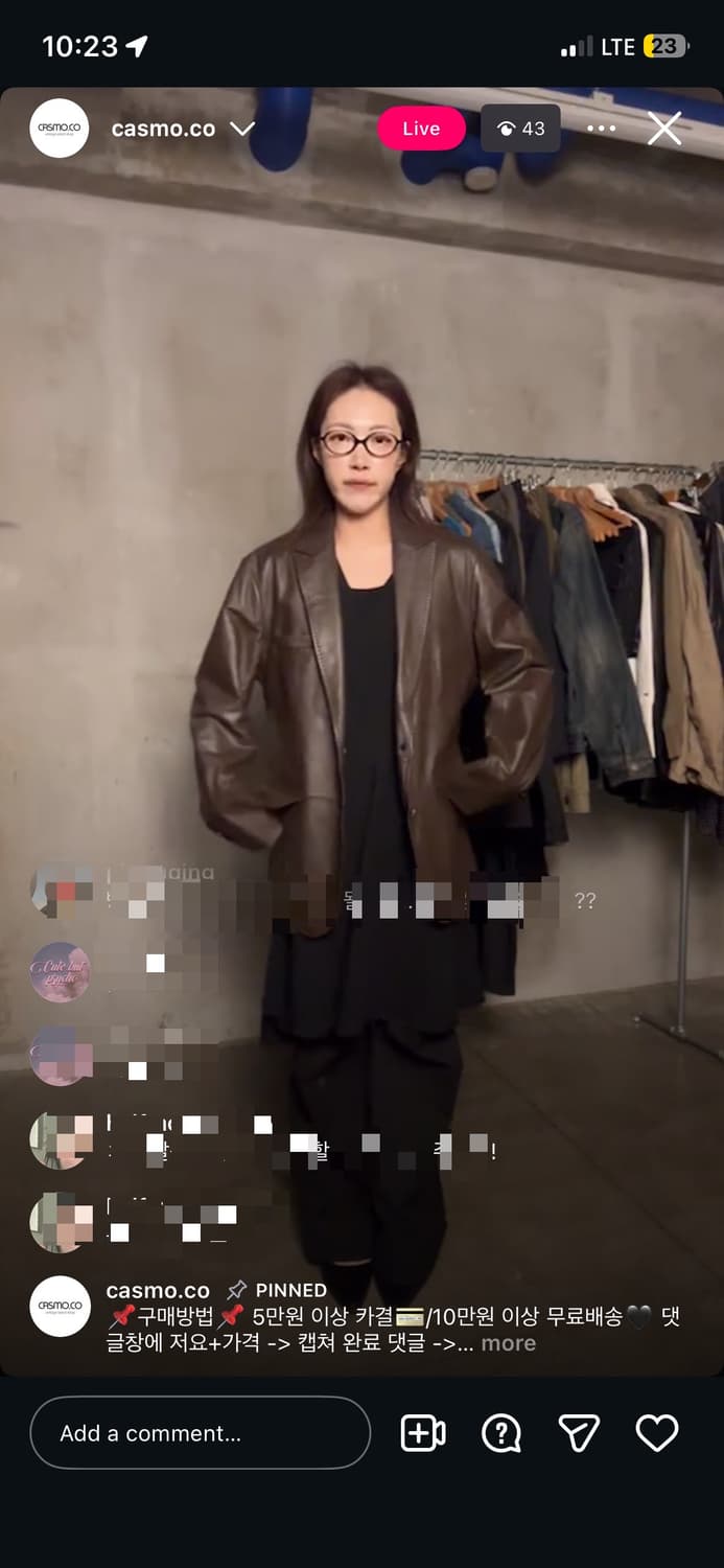 캐스모빈티지 브라운 가죽자켓 레더 블레이저 상품이미지3