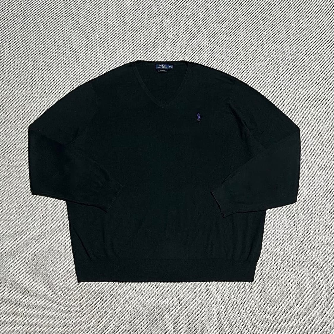 [4XL] Polo 폴로 랄프로렌 신형 피마코튼 브이넥 니트 상품이미지1