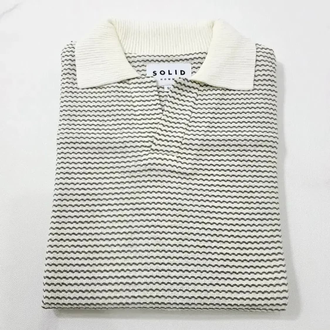 솔리드옴므 카라 니트 110 상품이미지2