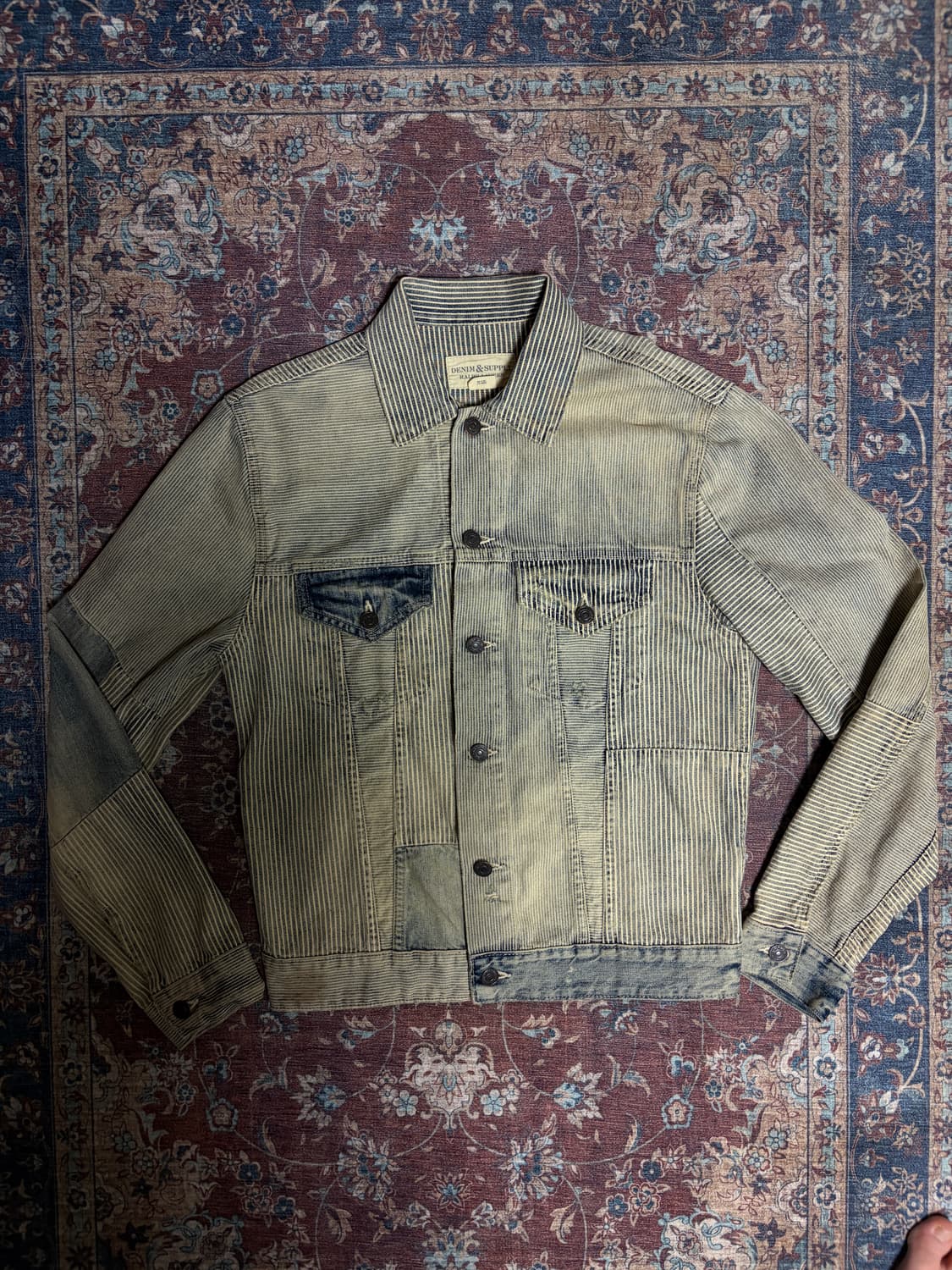 폴로 데님앤서플라이 패치워크 데님 자켓 상품이미지1