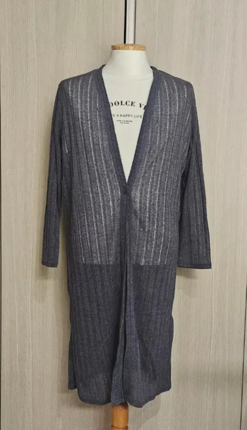 몽탁 MONTAGUT 린넨 롱가디건 95 새상품 / 백화점 브랜드 상품이미지5