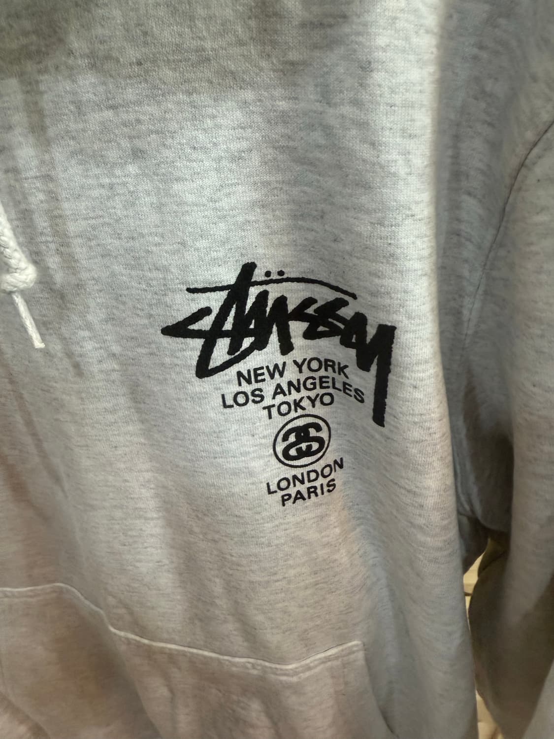 95 정품 스투시 월드투어 애쉬헤더 후드티 팝니다 상품이미지4