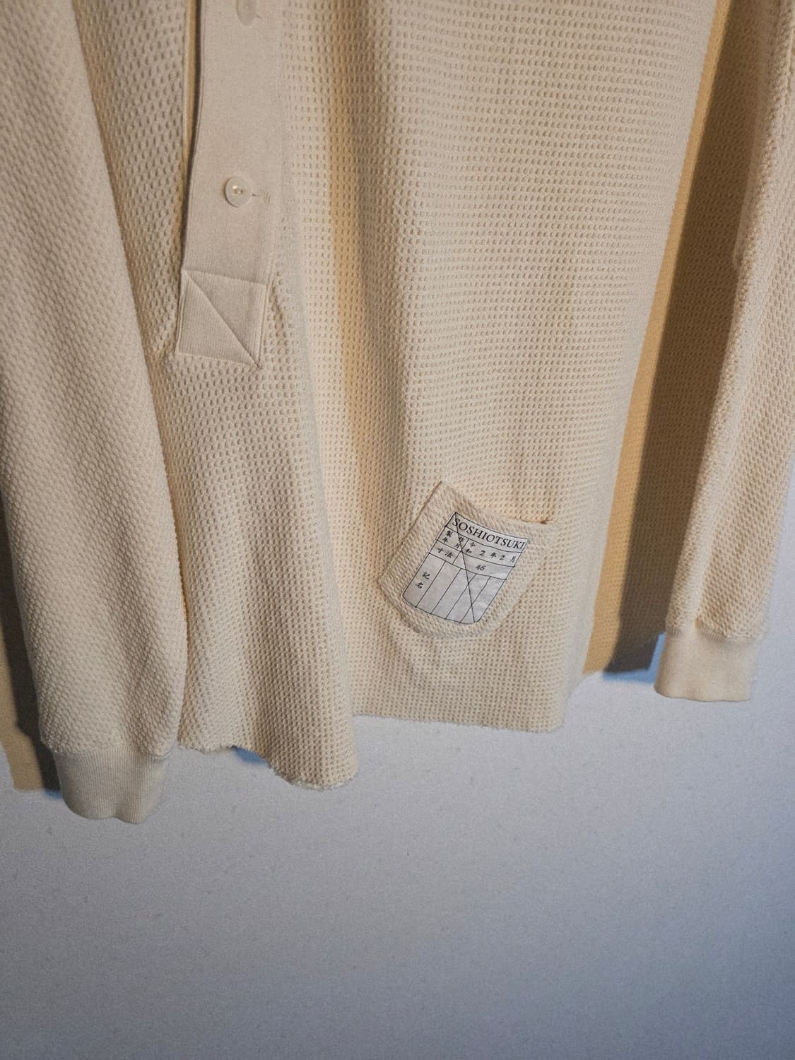 Soshiotsuki waffle pullover 상품이미지4