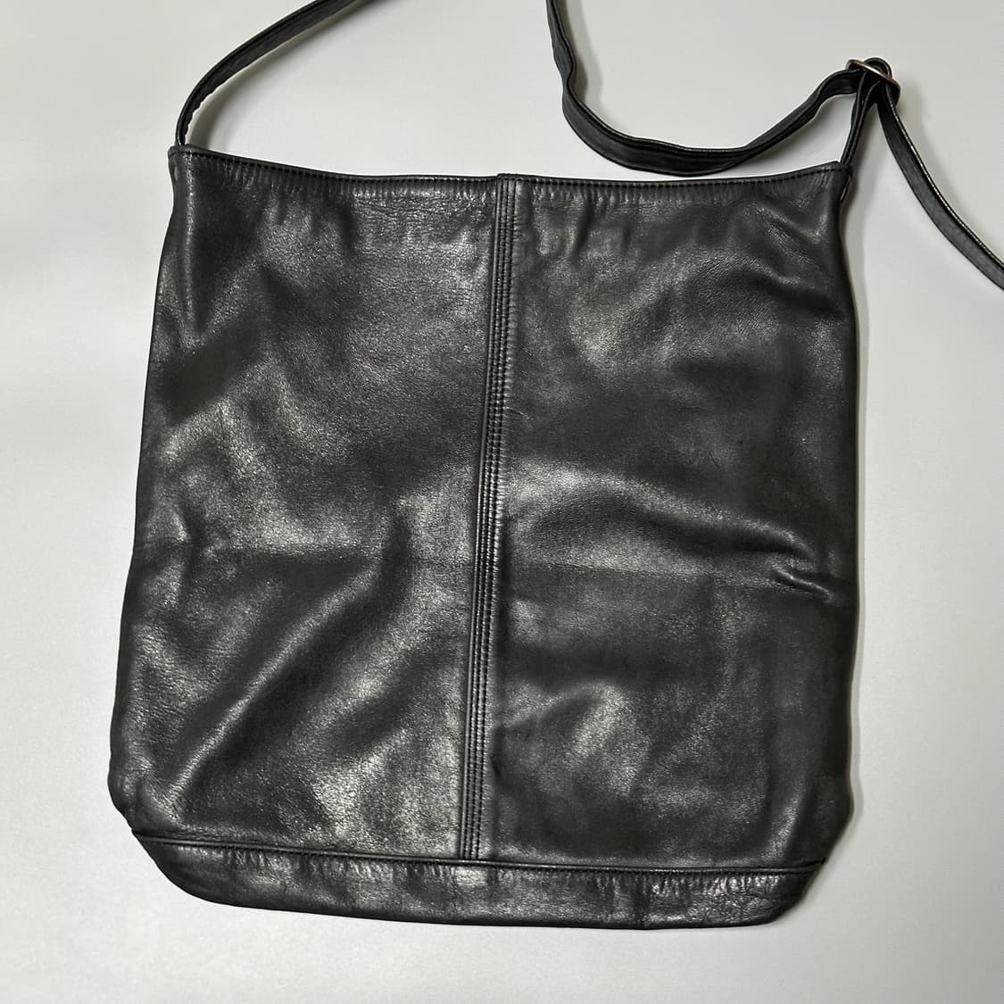 요시다포터(Porter) 프랭크 레더 숄더백 (블랙) 상품이미지5