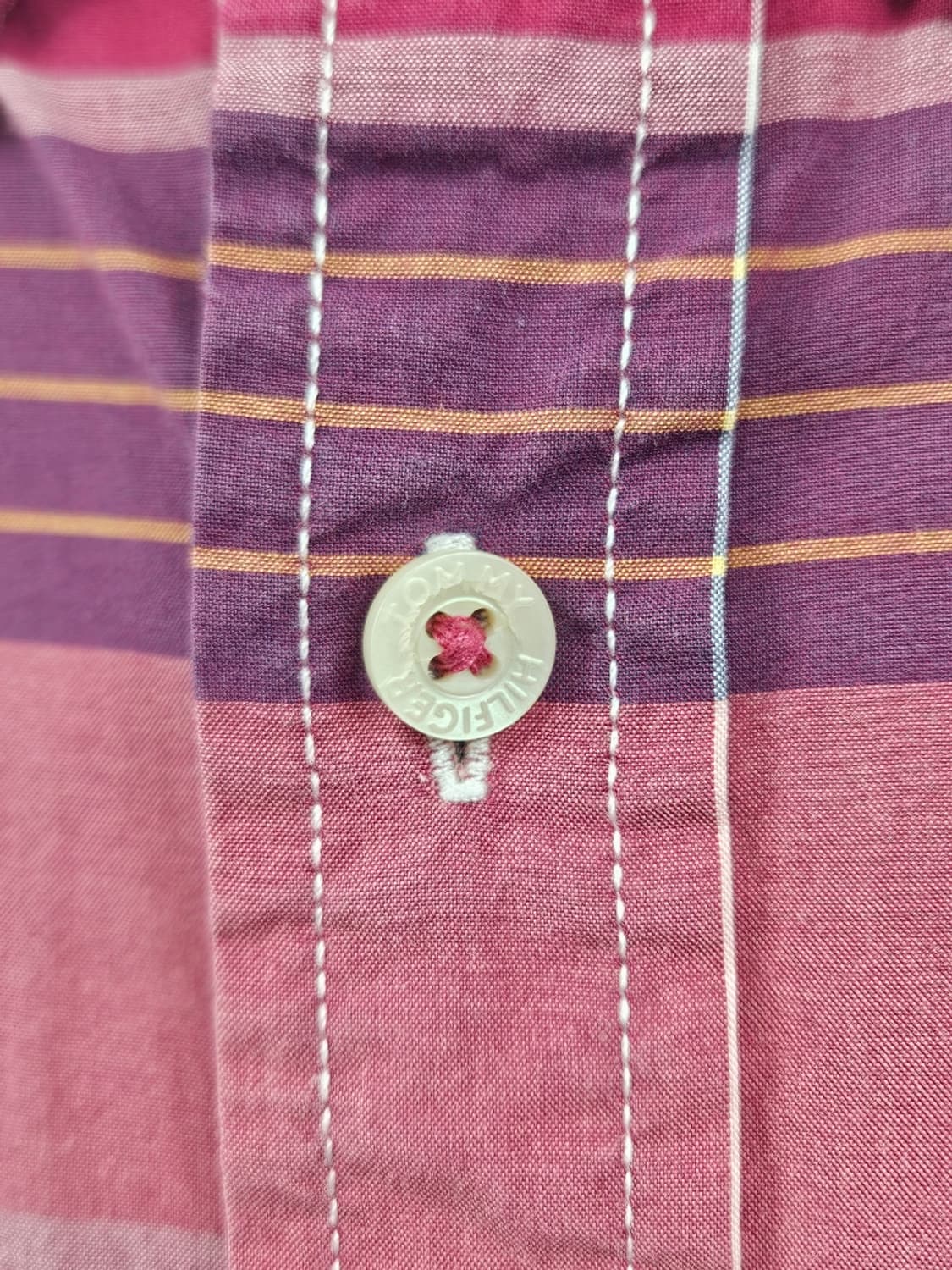 타미힐피거 체크 하프 반팔 셔츠 크롭커스텀 ( 2XL ) / 11912 상품이미지10