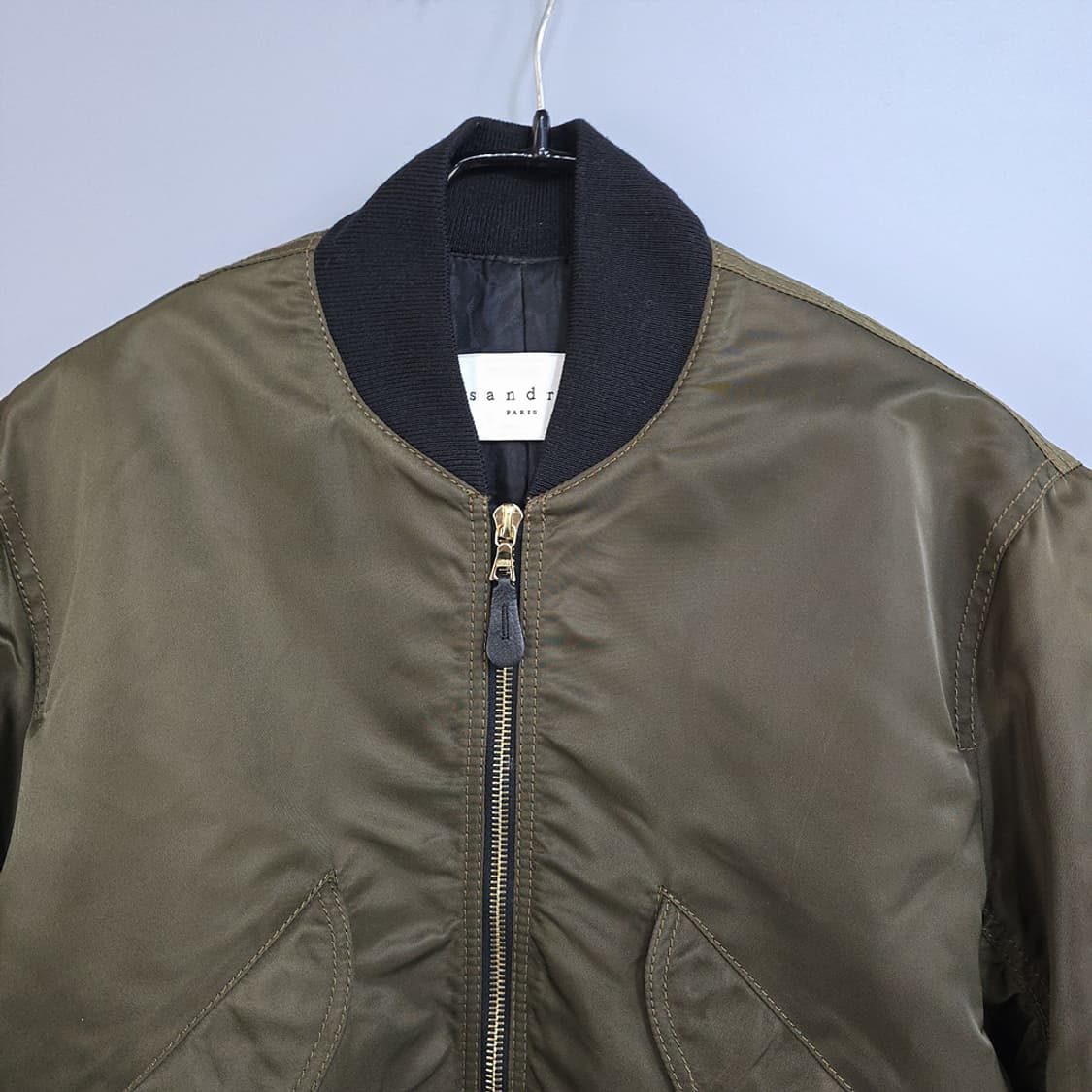 산드로(sandro) 여성 항공점퍼 MA-1 스타일 블루종 카키 1 상품이미지2