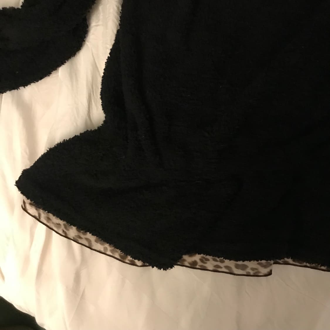 Colza 콜자 오네갸루 레오파드 레이어드 양털 니트 상품이미지6