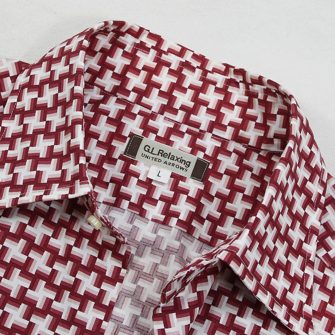 (착용컷) GREEN LABEL RELAXING 패턴 셔츠 (남성용 L) 상품이미지5